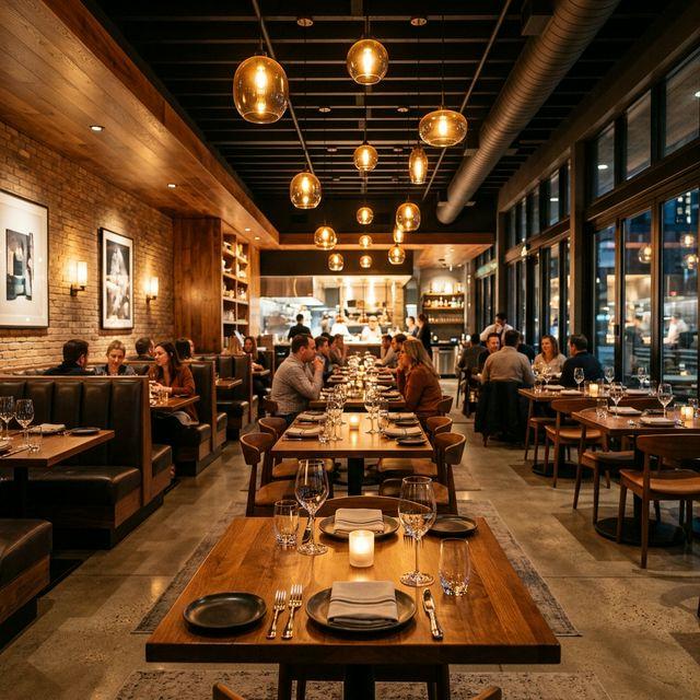 Warm and inviting dining area
